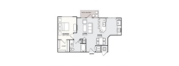 Southside Apartments A3 Floor Plan