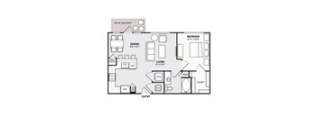 Southside Apartments A4 Floor Plan