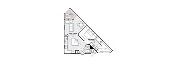 Southside Apartments A5 Floor Plan