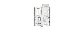 Southside Apartments A6 Floor Plan
