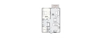 Southside Apartments A7 Floor Plan