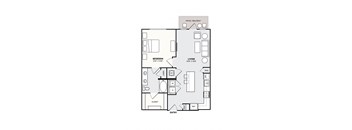 Southside Apartments A8 Floor Plan