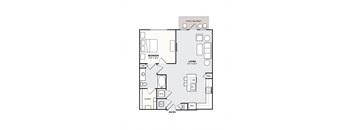 Southside Apartments A9 Floor Plan