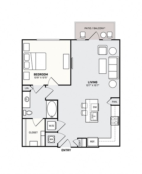 Southside Apartments A9 Floor Plan