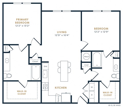 Allora District Apartments Floor Plan B1