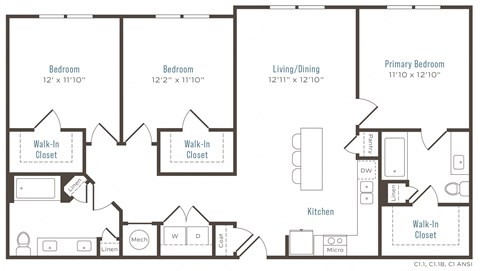 a floor plan of a house with a bedroom and a living room