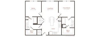 a floor plan of a house with a bedroom and a living room