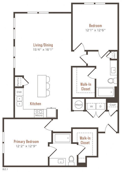 a floor plan of a home with a bedroom and a living room