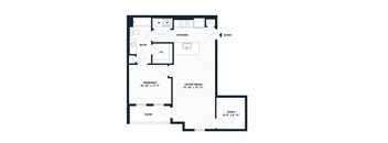 Alta Center Point Apartments in San Marcos, Texas A2 Floor Plan