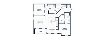 Alta Center Point Apartments in San Marcos, Texas B1 Floor Plan