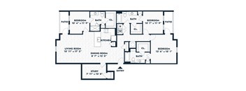 Alta Center Point Apartments in San Marcos, Texas C3 Floor Plan