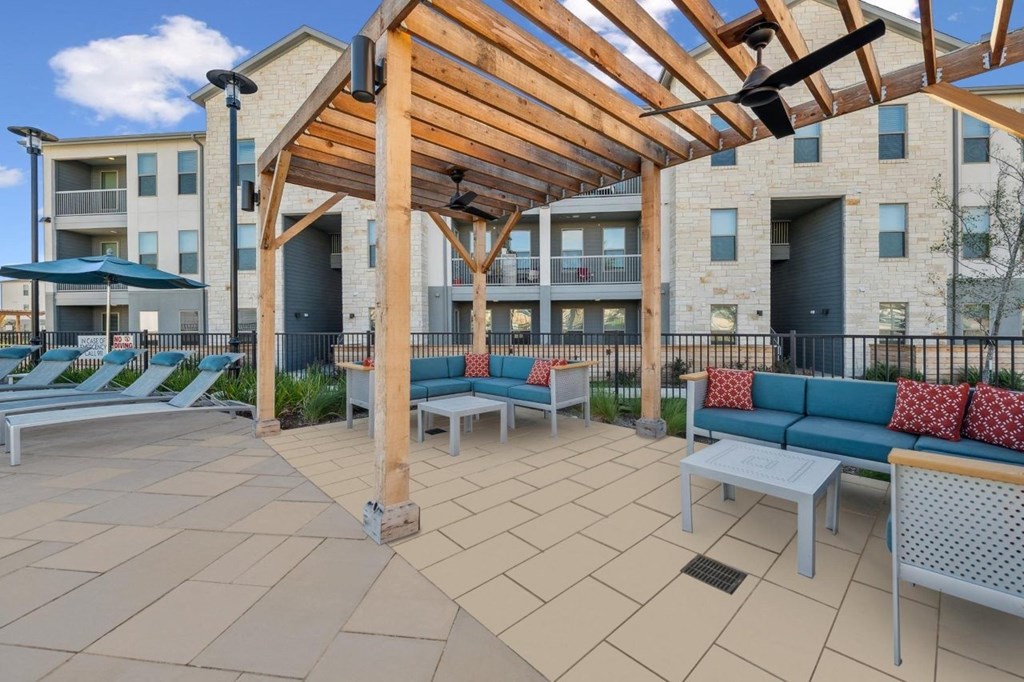 Alta Center Point Apartments in San Marcos, Texas Patio with Seating