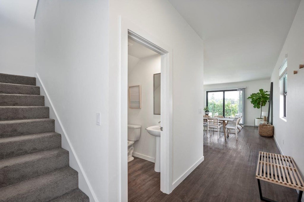 Altair by Soltura Entry and View into Bathroom