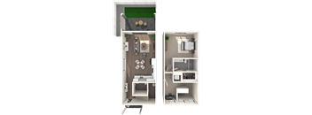 Argos by Soltura Apartments 1 Bed 1.5 Villa 2D Floor Plan