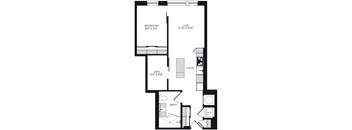 Alton District Luxury Apartments in Washington, DC A1D Floor Plan