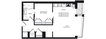 Alton District Luxury Apartments in Washington, DC A112 Floor Plan