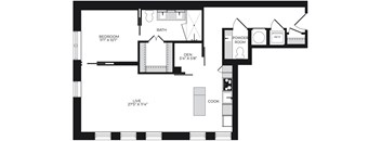 Alton District Luxury Apartments in Washington, DC A1 BD7 Floor Plan