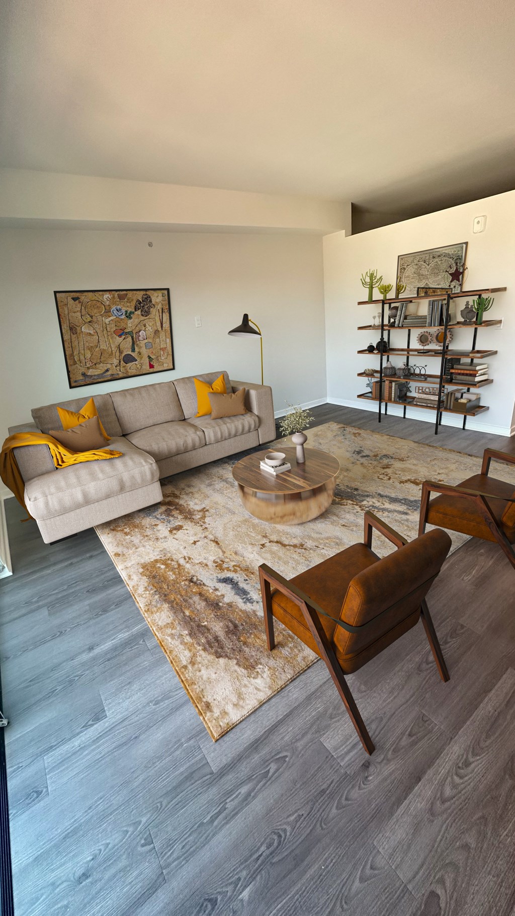 Alton Heights in Kansas City, Missouri Model Living Room