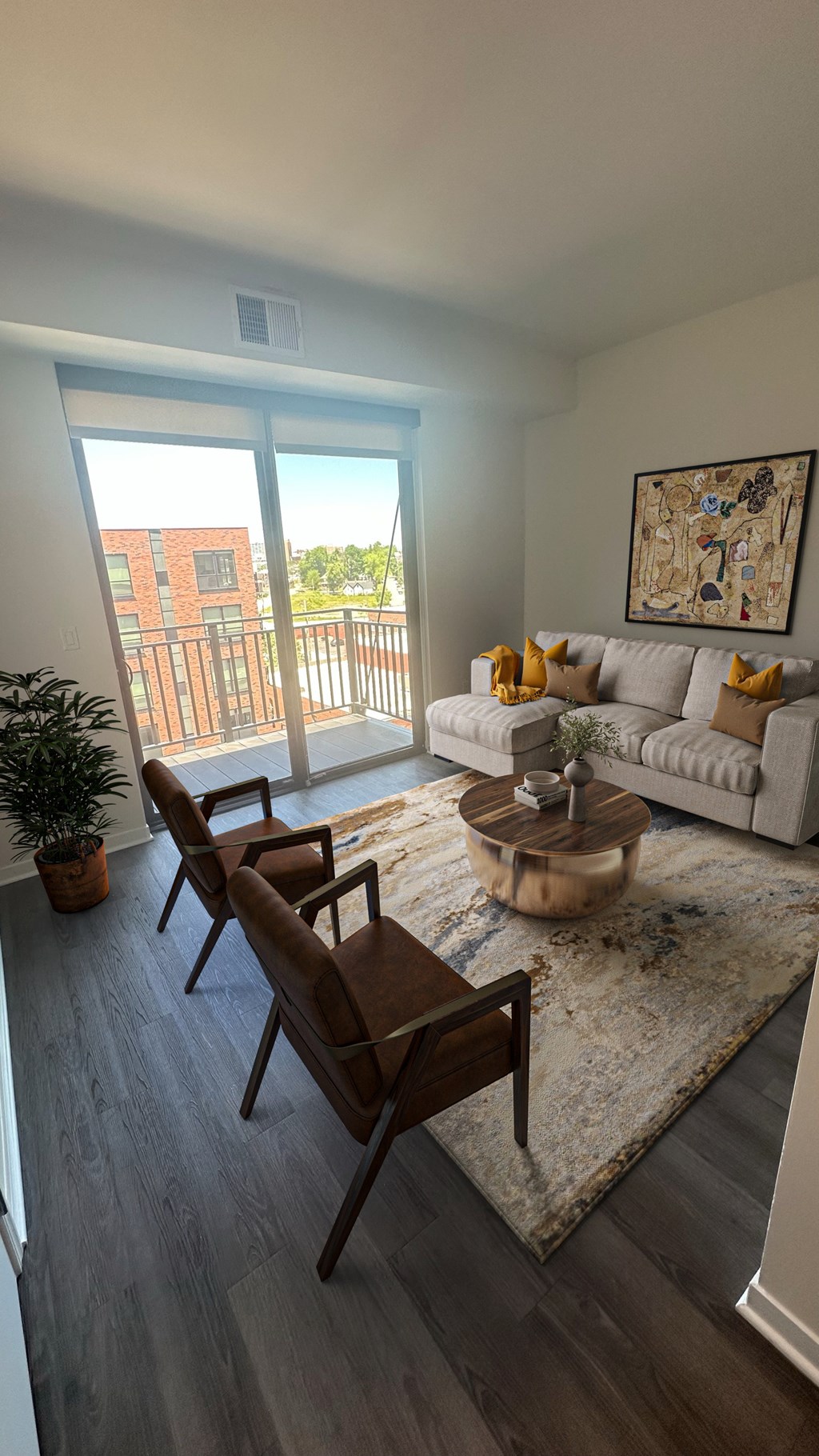 Alton Heights in Kansas City, Missouri Model Living Room