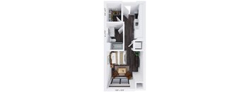 Alton Heights in Kansas City, Missouri Studio Floor Plan