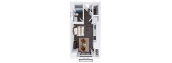 Alton Heights in Kansas City, Missouri Studio Floor Plan