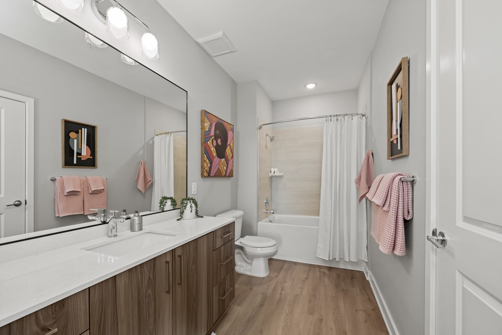 Alton Mill District Apartments in Charlotte, North Carolina Model Bathroom