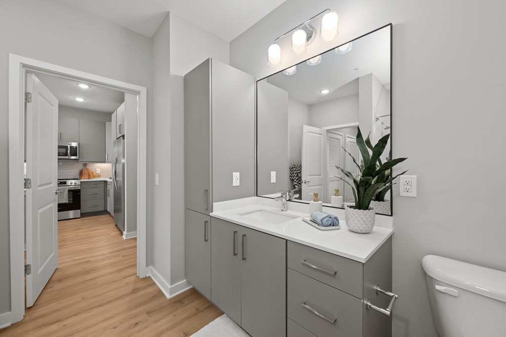 Alton Mill District Apartments in Charlotte, North Carolina Model Bathroom