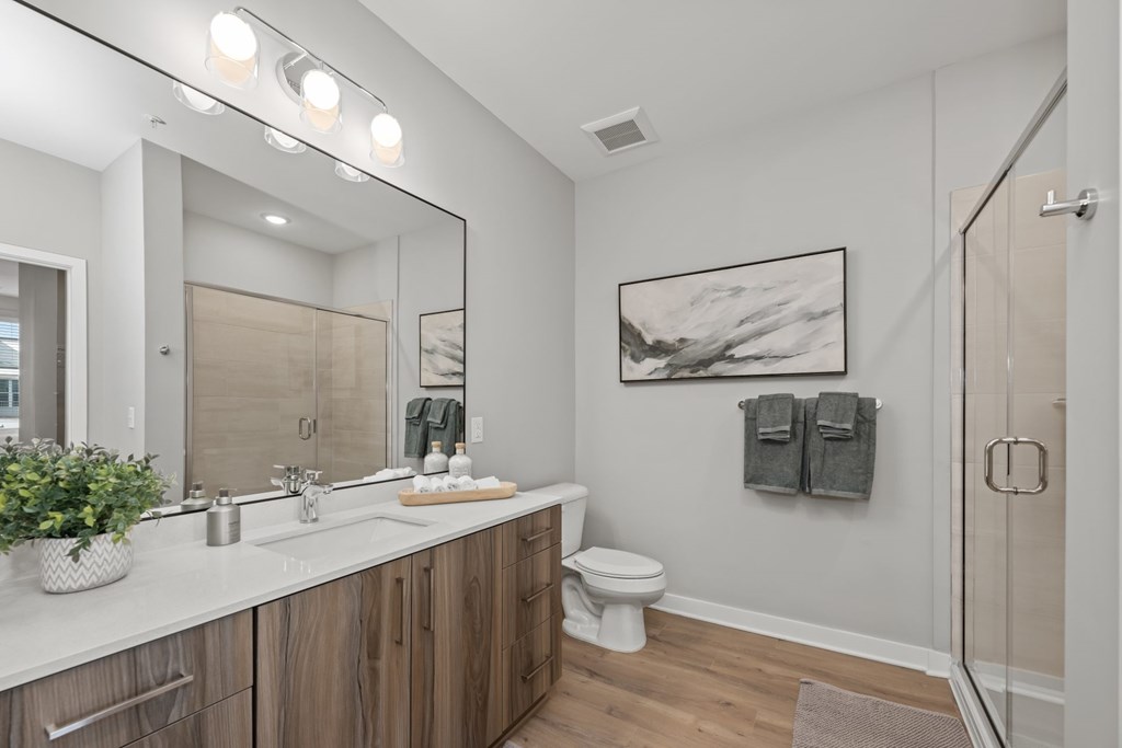 Alton Mill District Apartments in Charlotte, North Carolina Model Bathroom