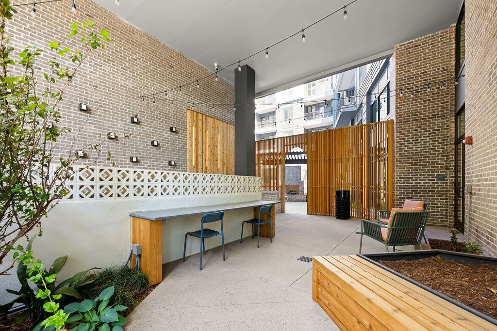 Alton Mill District Apartments in Charlotte, North Carolina Patio