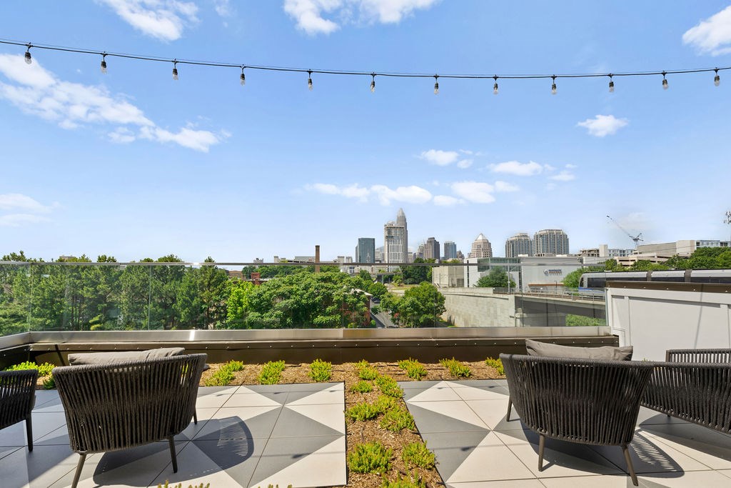 Alton Mill District Apartments in Charlotte, North Carolina Patio with Views
