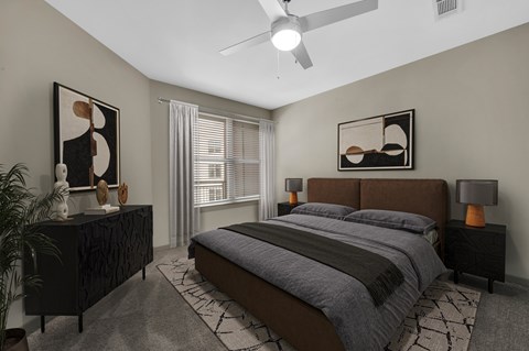 Alton Optimist Park Apartments in Charlotte, North Carolina Model Bedroom