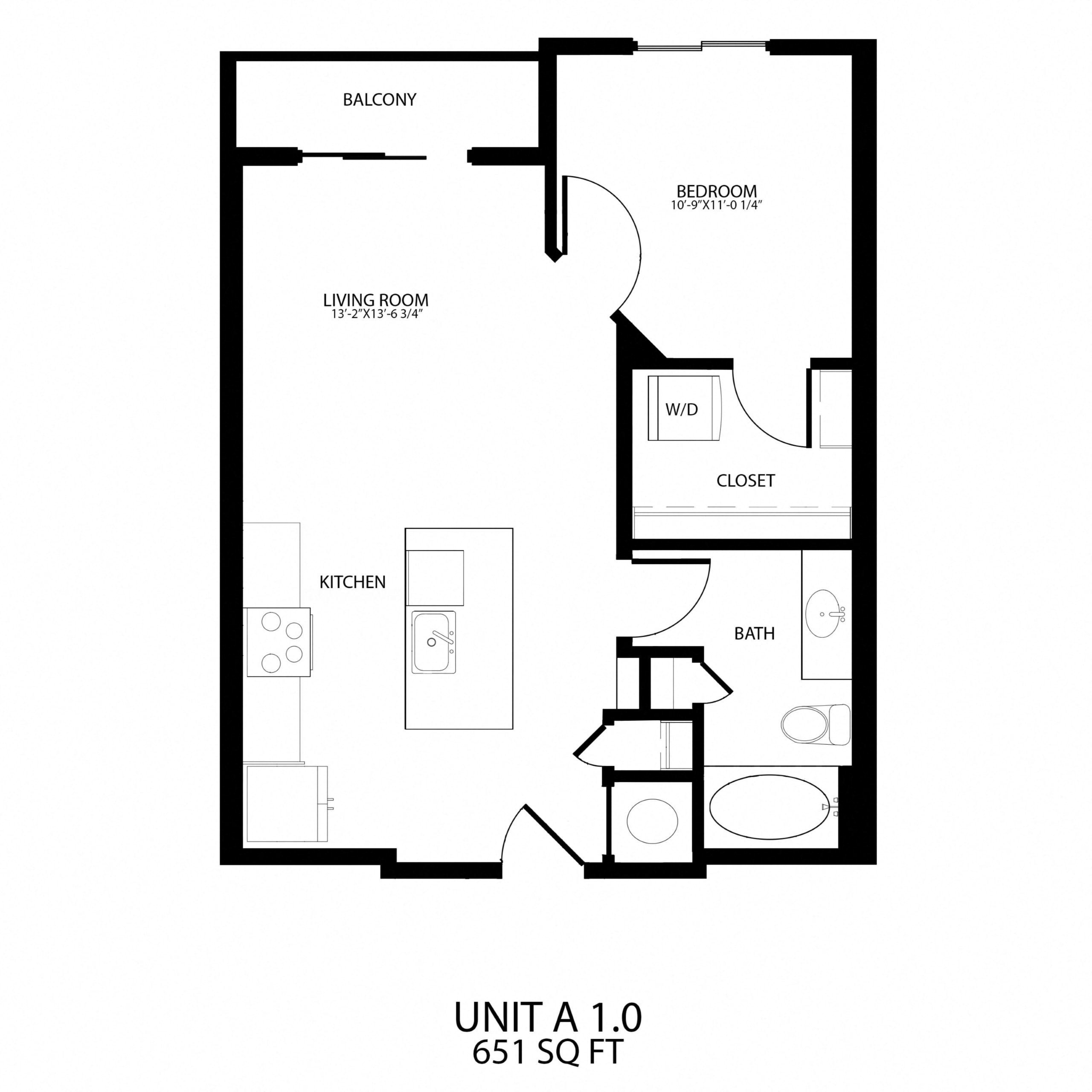 Alton Southern Highlands Apartments in Las Vegas, Nevada A1 Floor Plan