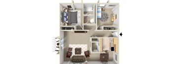 Altura Apartments in Spokane, WA Two Bedroom Floor Plan