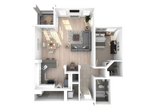 Villaggio on Yarrow Bay Apartments Amalfi Floor Plan