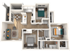 Morada Rise Apartments Amaze 3D Floor Plan Morada Rise Apartments Amaze 3D Floor Plan
