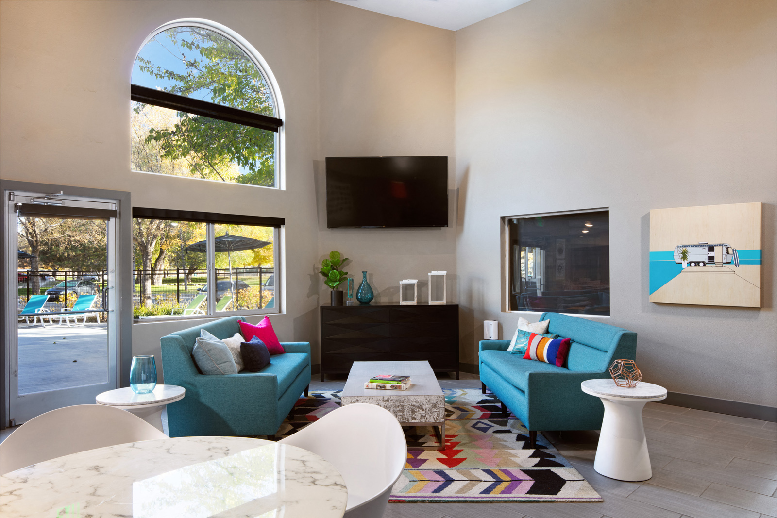 The Grove Apartments Clubhouse Seating Area