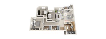 Arbor Crossing 3x2 B Floor Plan