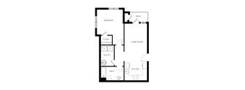 bedroom floor plan | the paramount apartment homes
