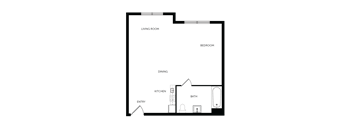 Studio Domain Studio King Floor Plan
