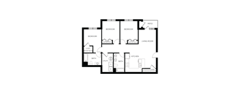 the floor plan of barcelona 54 apartment