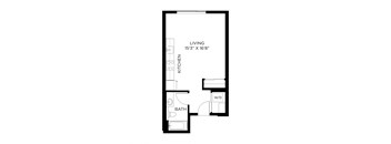 Artix Apartments A1 2D Floor Plan