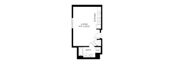 Artix Apartments A3 2D Floor Plan