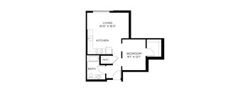 Artix Apartments B1 2D Floor Plan