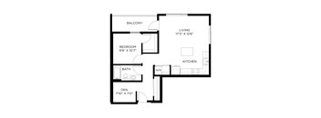 Artix Apartments D1 2D Floor Plan