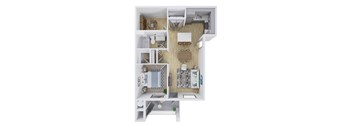 Ascend at Gateway Apartments in Denver, Colorado A2 Floor Plan