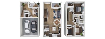Ascend at Gateway Apartments in Denver, Colorado Townhome Floor Plan