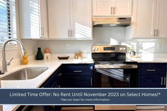 limited time offer no rent until 2022 on select homes