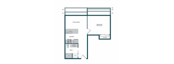 Aspire11 Apartments in Tacoma, Washington 1x1 Floor Plan