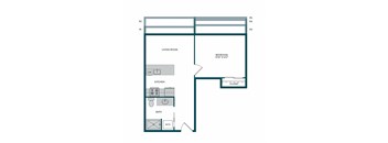 Aspire11 Apartments in Tacoma, Washington 1x1 Floor Plan