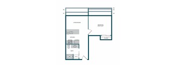 Aspire11 Apartments in Tacoma, Washington 1x1 Floor Plan
